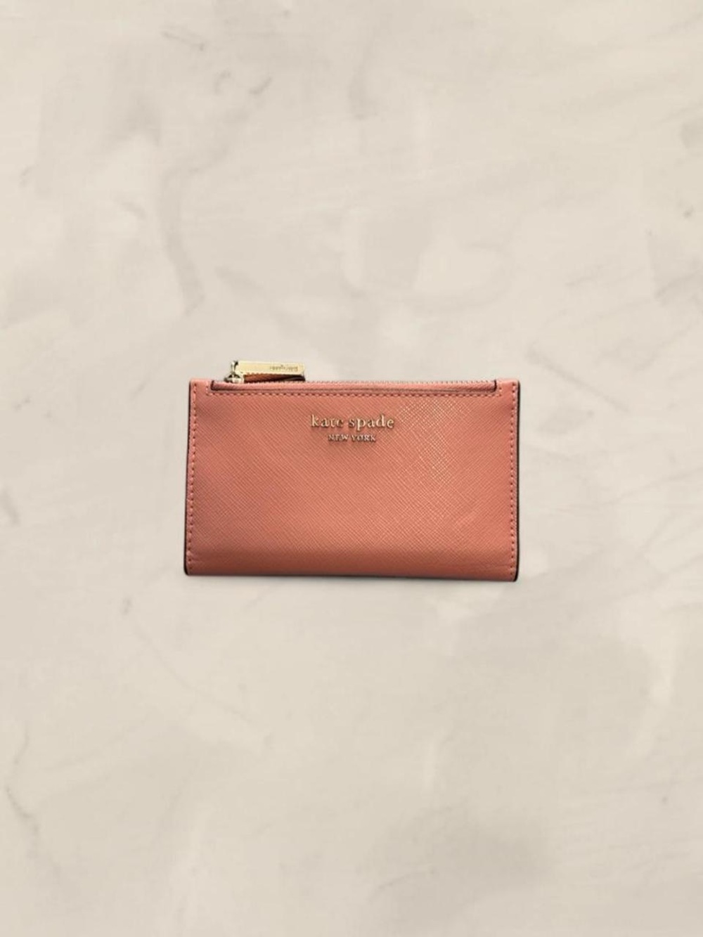kate spade coral pink wallet